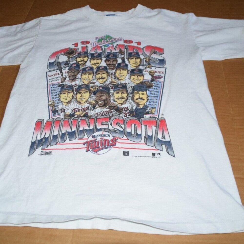 1991 World Series Minnesota Twins Mlb Champs Shirt Retro Tee